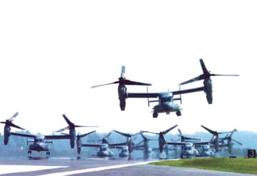 資料圖:“魚鷹”運輸機 資料圖:“魚鷹”運輸機