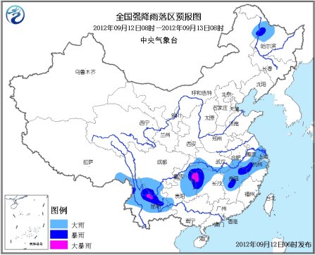 暴雨藍色預警繼續發布鄂湘渝交界局地有大暴雨