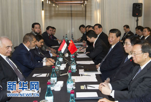 習近平會見埃及總統均同意深化中埃戰略合作關系